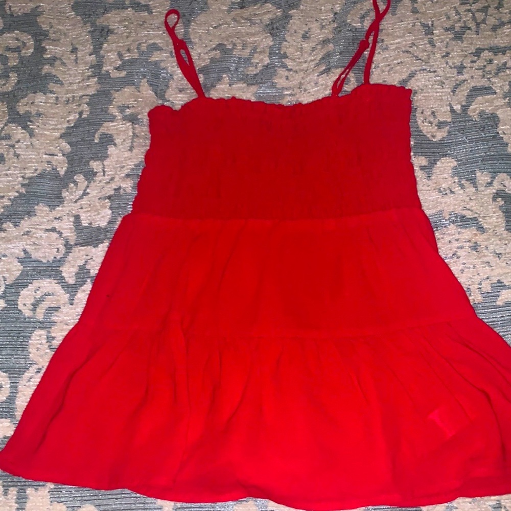 Adorable Red Flowy TankTop